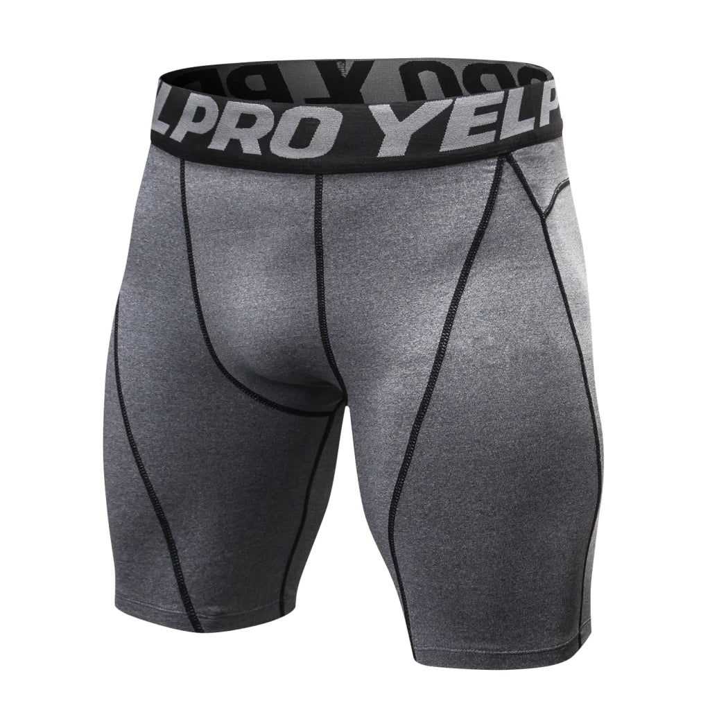 Men's elastic compression shorts