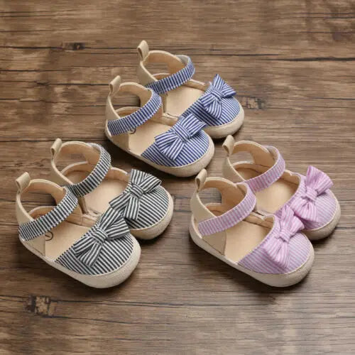 Baby girl soft crib shoes kids anti-slip sneaker pre walker 0-18m