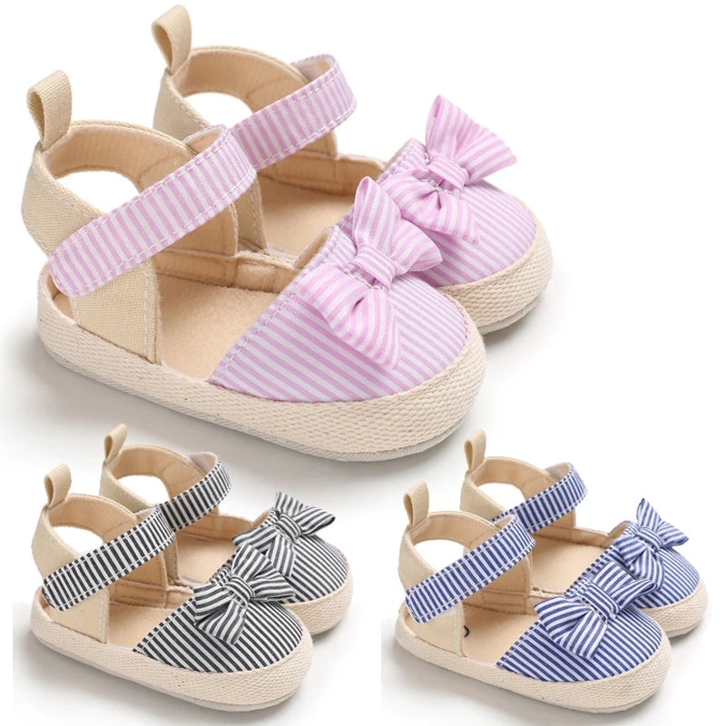 Baby girl soft crib shoes kids anti-slip sneaker pre walker 0-18m