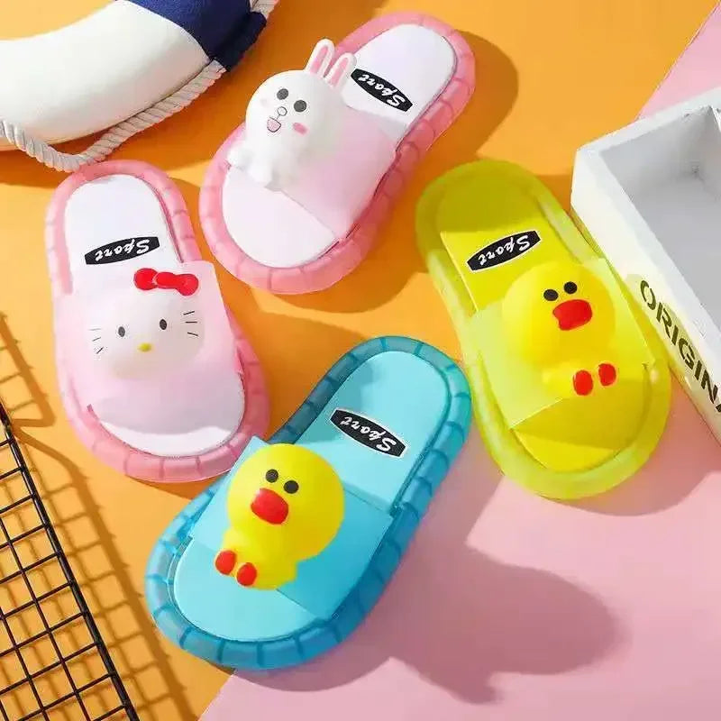 Chinelos luminosos crianças sapatos dos desenhos animados sorriso padrão confortável led luz criança bebê casa sapatos legal macio pvc antiderrapante calçado 