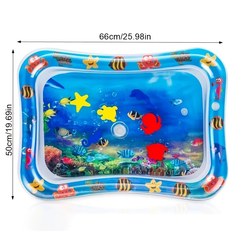 Aqua play baby mat top inflatable mat for tummy time and water fun