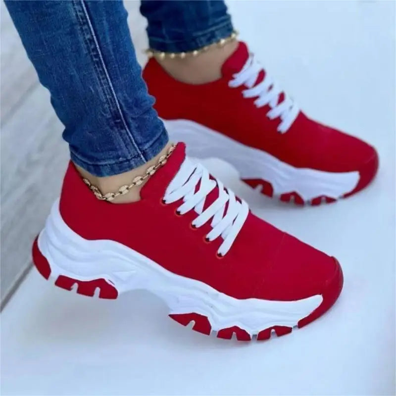 Women's lace-up sneakers for women, sports sneakers.