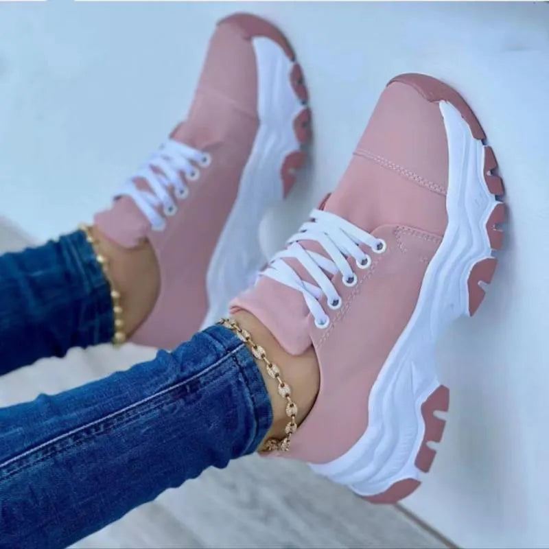 Women's lace-up sneakers for women, sports sneakers.