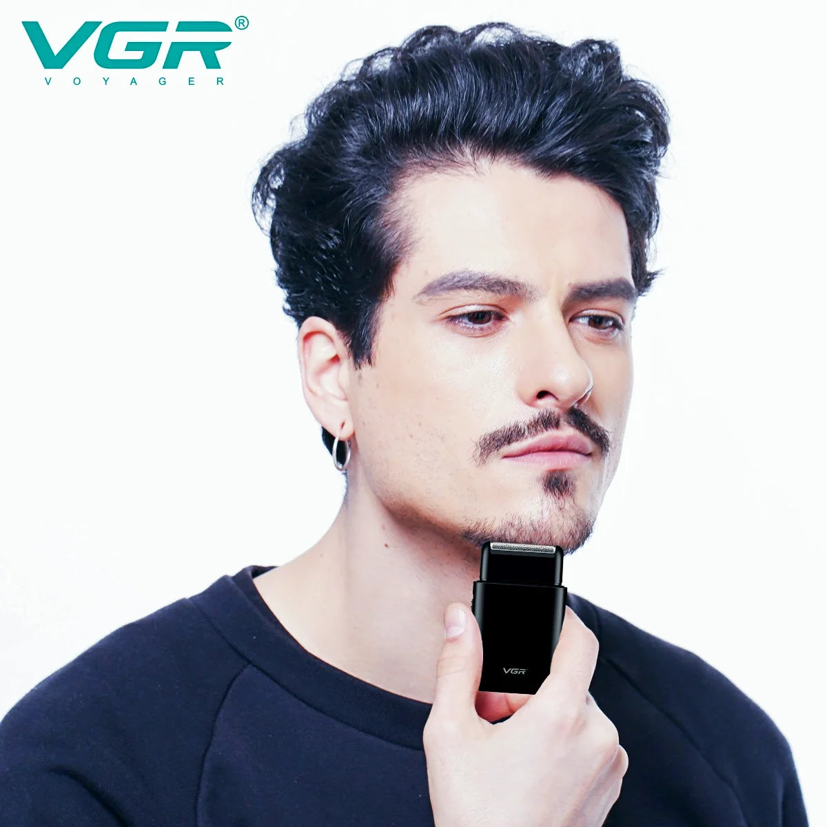 VGR Mini Shave Pro Rechargeable with Pop-up Trimmer V-390