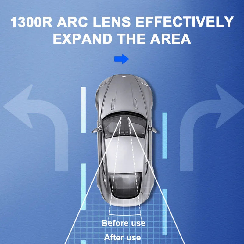 Seametal grande angular convexo espelho retrovisor anti brilho interior do carro vista traseira do assento da criança do bebê relógio de sol viseira espelho cobre 