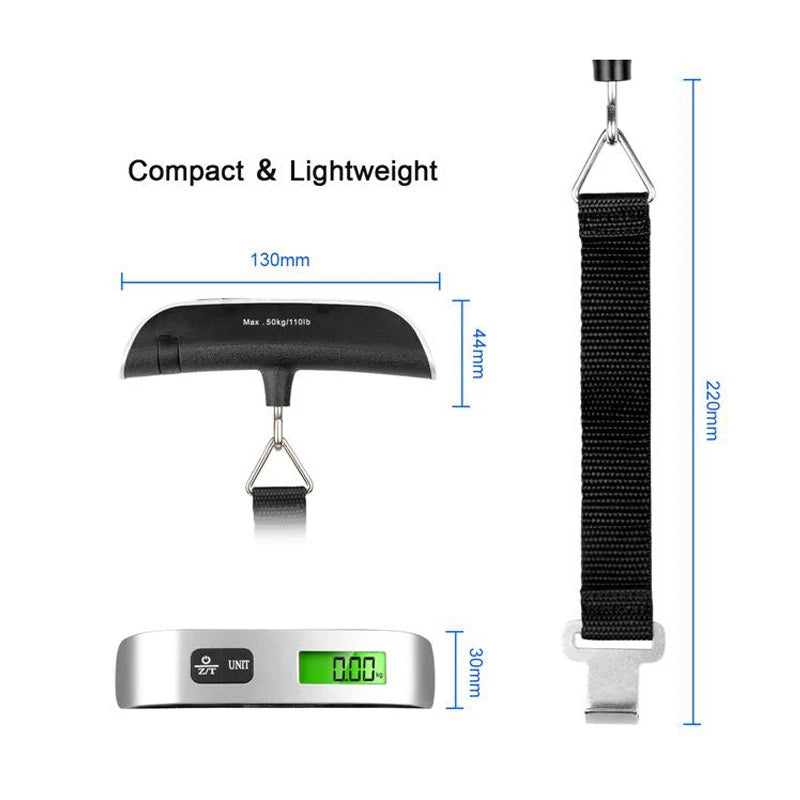 TravelMate Portable Digital Luggage Scale