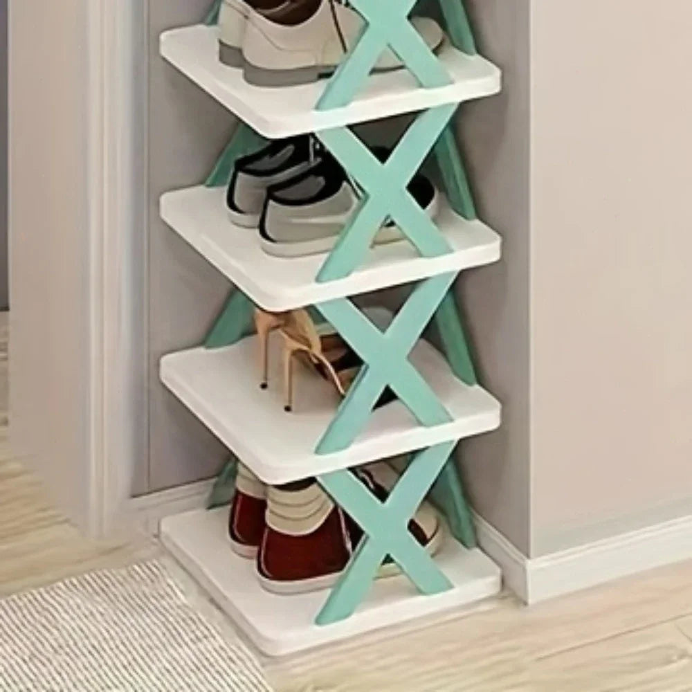 Shoe racks for family, shoe organizer, simple multi-layer shelf, colorful cabinet