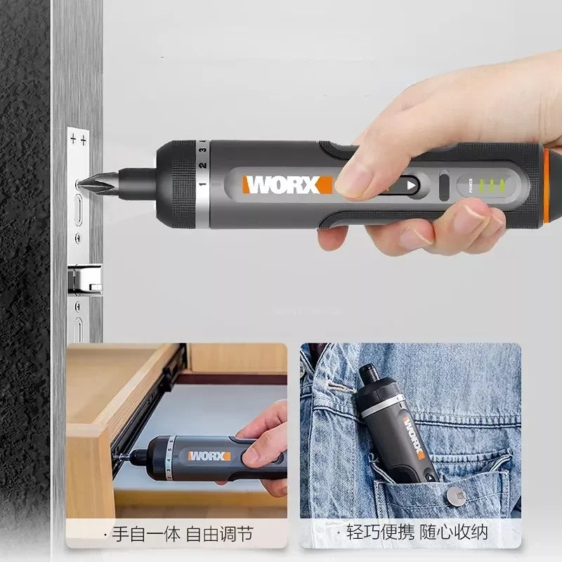 Mini Electrical Screwdriver Set WX242 Smart Cordless Electric Screwdrivers USB Rechargeable Handle with 30 Bit Set Drill