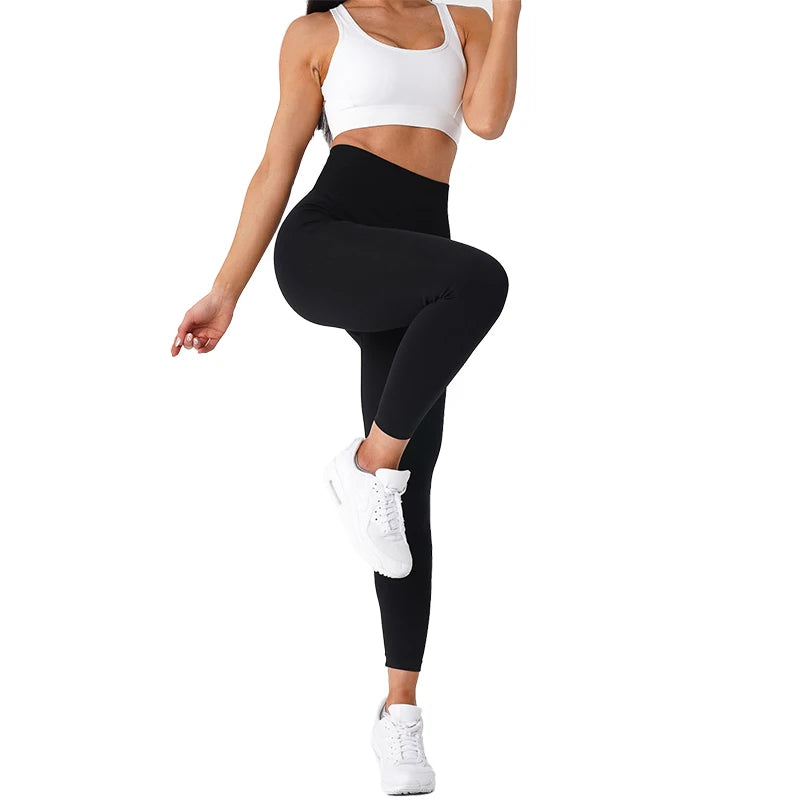 Leggings sem costura para fitness feminino 