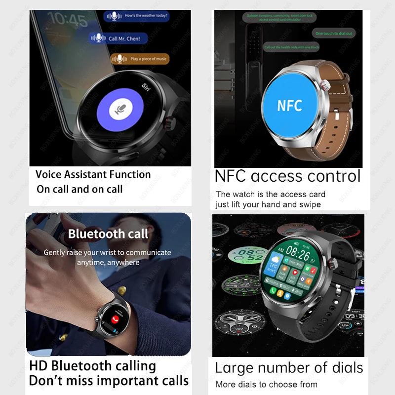 Huawei GT4 Pro Smartwatch para homens, relógios inteligentes NFC, GP Tracker 