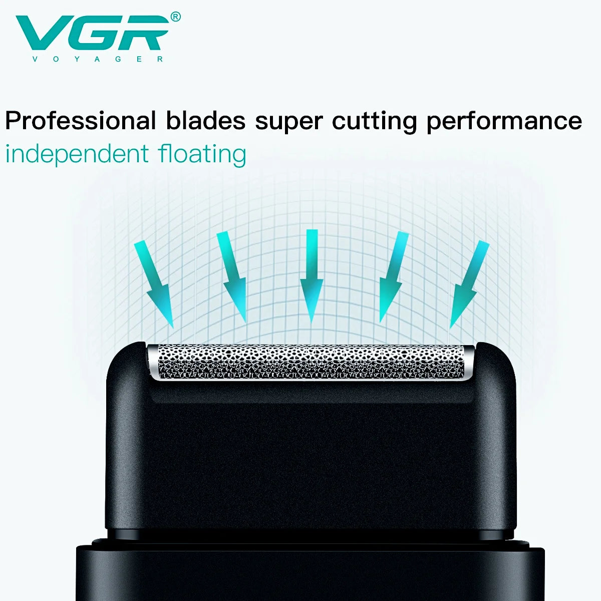 VGR Mini Shave Pro recarregável com aparador pop-up V-390 