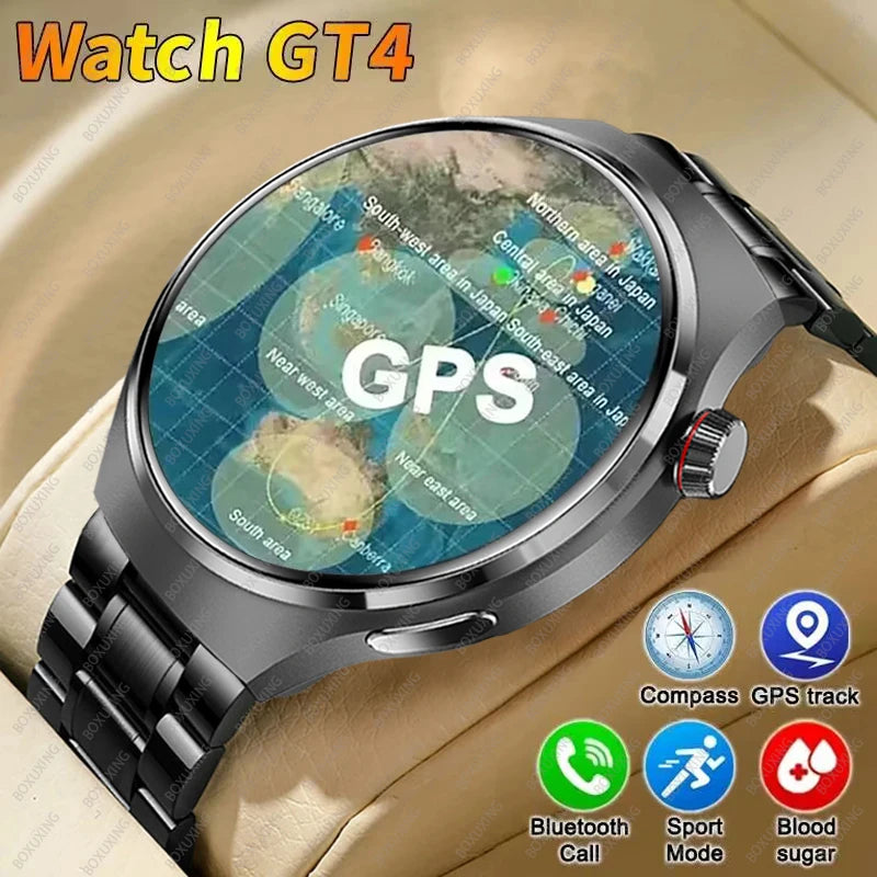 Huawei GT4 Pro Smartwatch para homens, relógios inteligentes NFC, GP Tracker 