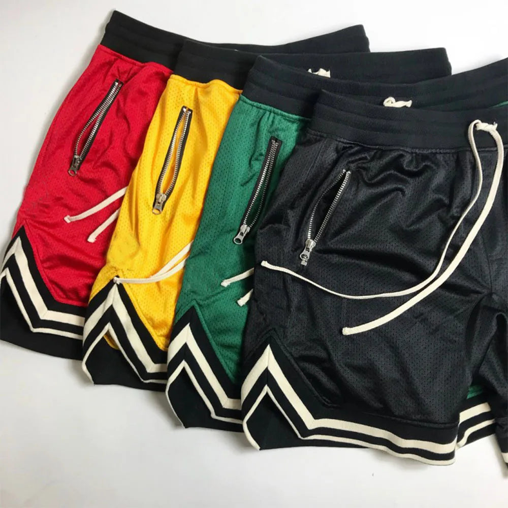 Men's reinforced mesh sports shorts