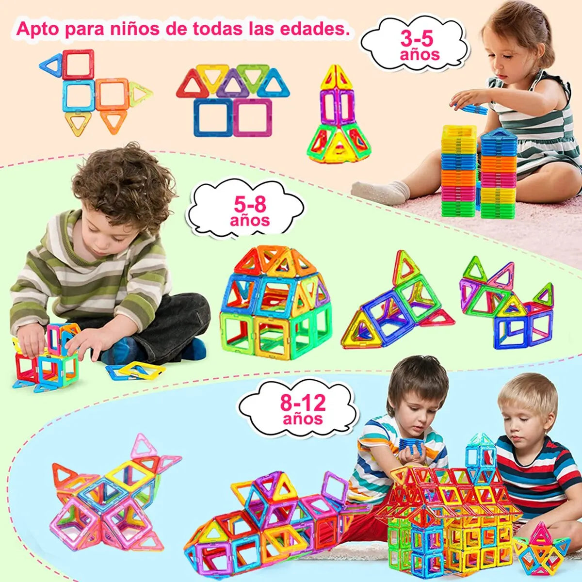 Blocos de construção magnéticos tamanho grande e mini tamanho diy ímãs brinquedos para crianças designer conjunto de construção presentes para crianças brinquedos