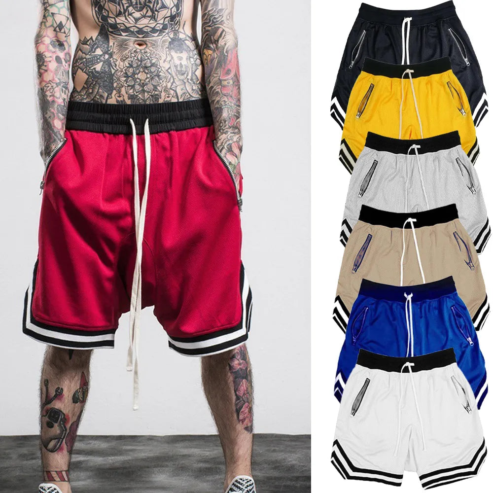 Men's reinforced mesh sports shorts