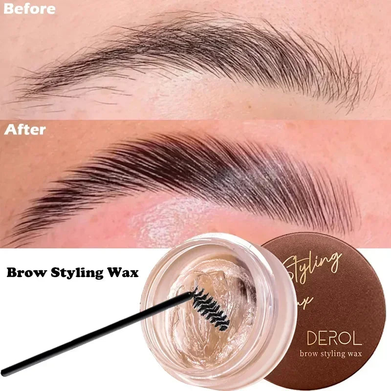 Waterproof eyebrow Styling gel, quick dry makeup, Natural Wild Brow, Setting gel Wax, 3D, 1Pc