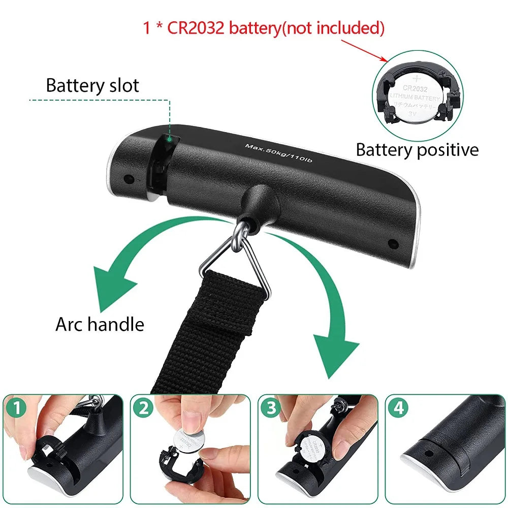 TravelMate Portable Digital Luggage Scale