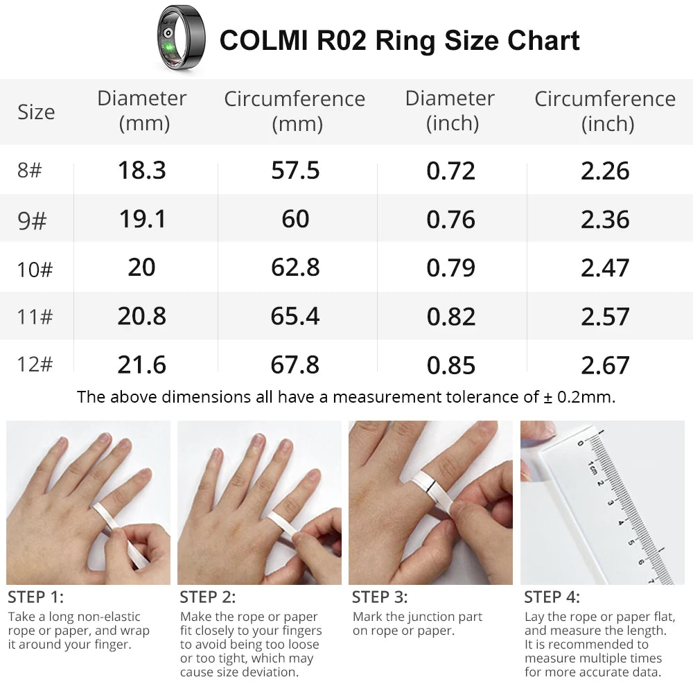 COLMI-R02 Health Monitor Smart Ring