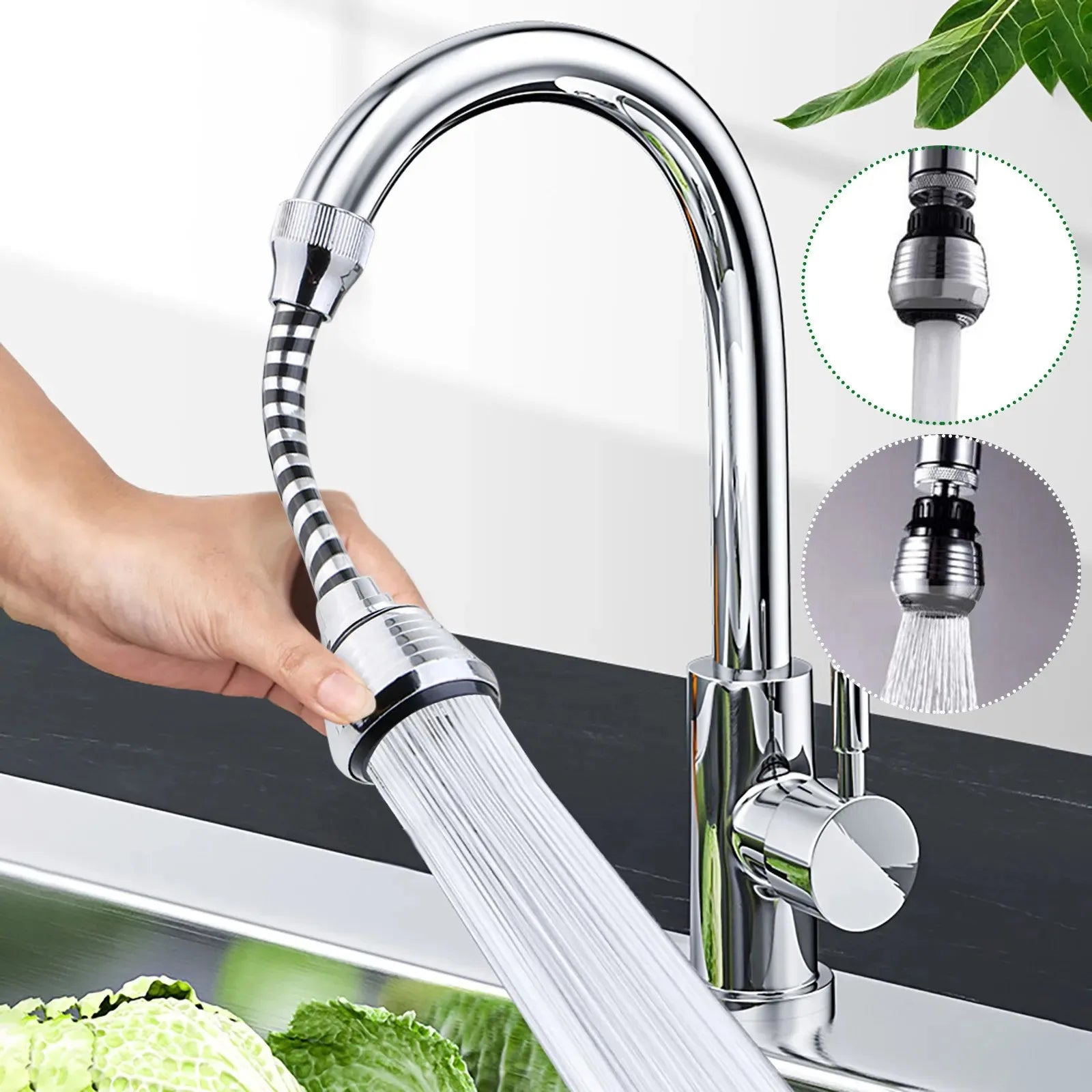 FlexiFlow Adapter for Kitchen Water-Saving Tap