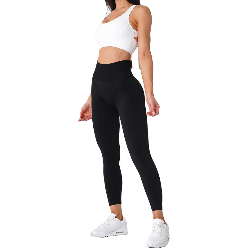 Leggings sem costura para fitness feminino 