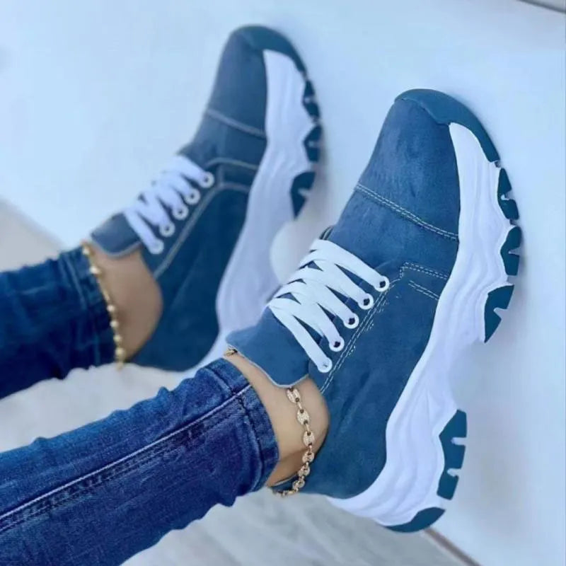 Women's lace-up sneakers for women, sports sneakers.