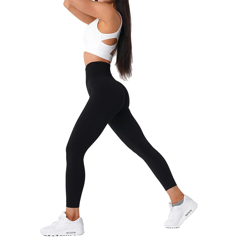 Leggings sem costura para fitness feminino 